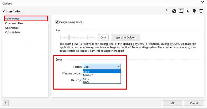مراحل تغییر تم پیش‌فرض2