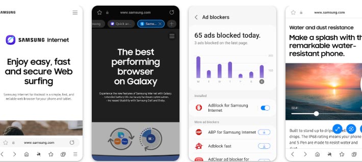 اپلیکیشن Samsung Internet(سامسونگ اینترنت)