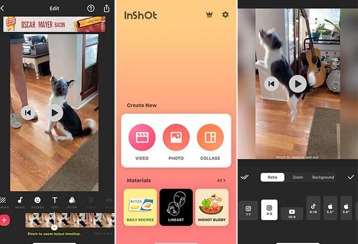 ویرایش با اینشات