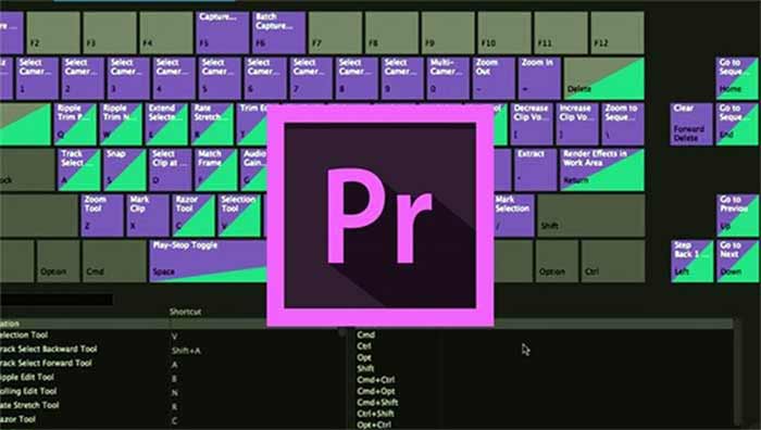 تنظیم کیبورد در پریمیر 
