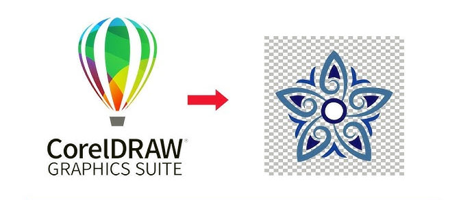 نحوه ذخیره لوگو بدون پس زمینه در کورل